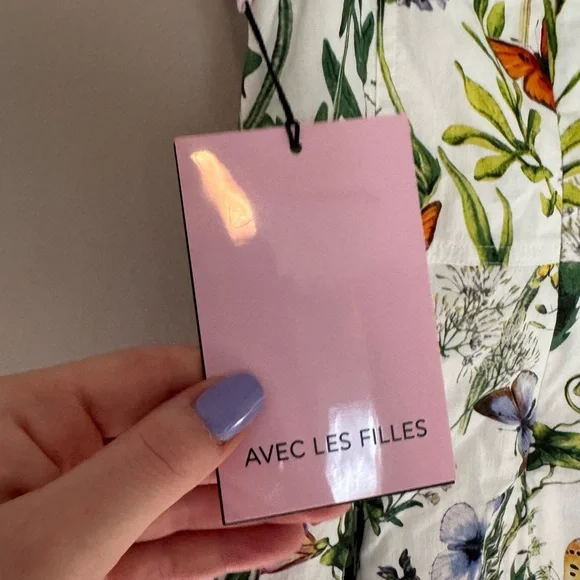 Avec Les Filles Floral Print Dress NWT - Picture 8 of 13